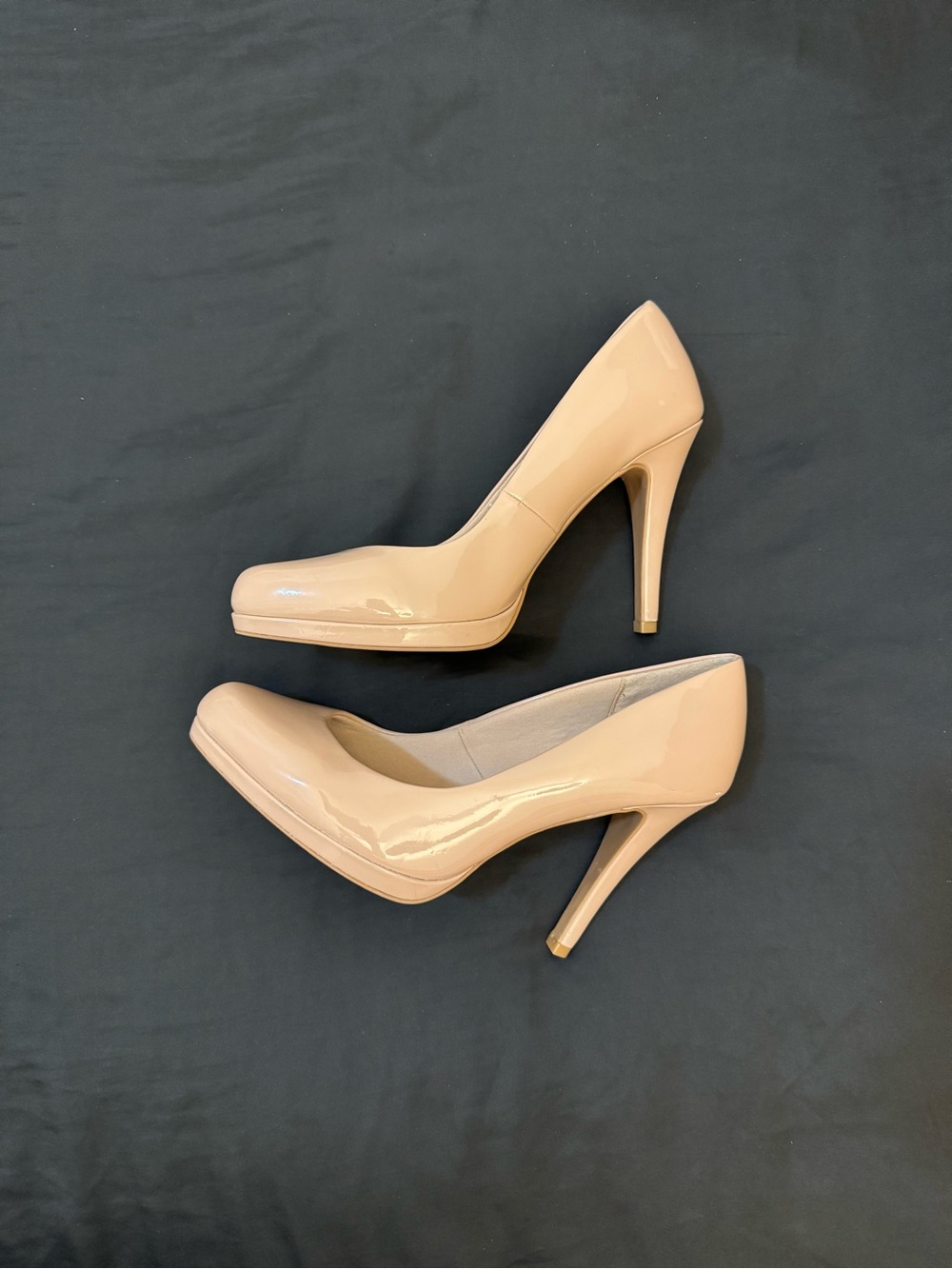 Marks & Spencer Nude Patent High Heel Pumps
